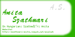 anita szathmari business card